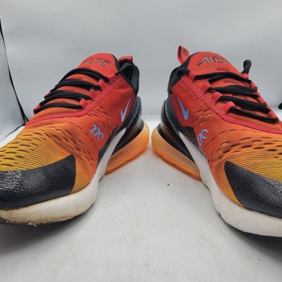 Nike Air Max 270 Mens 9.5 Sunset Red Orange Running Shoes Athletic DQ7625-600 main image 7